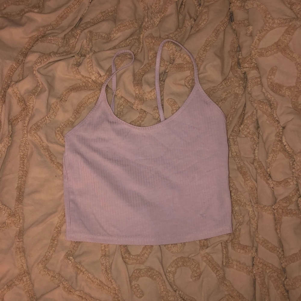Pink crop top